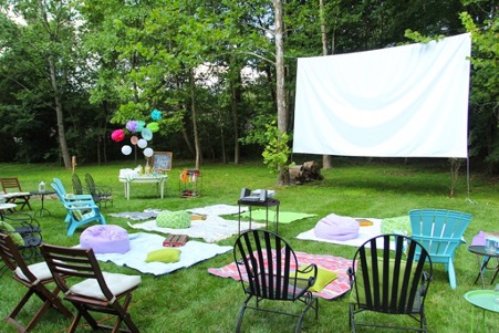 Birthday Party Ideas - Outdoor Movie Night