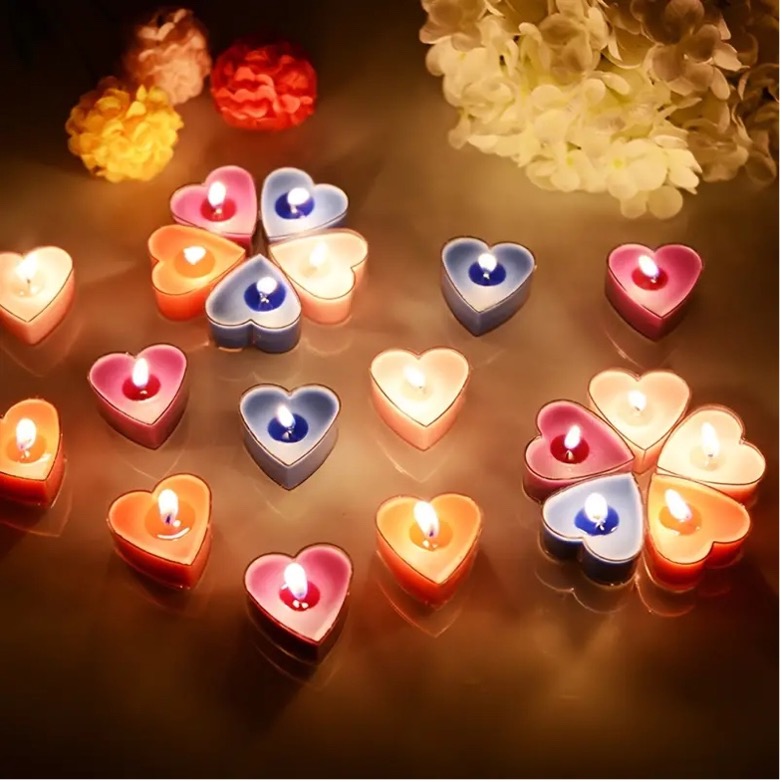 Valentines Day Birthday Decor Ideas- Candle LIght Decor