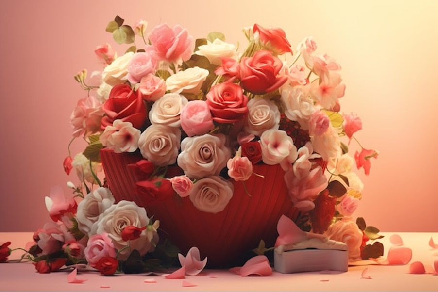 Valentines Day Decoration Ideas - Floral Decor
