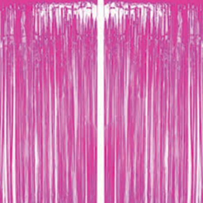Pink Frill Curtains