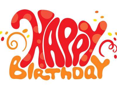 Fancy Happy Birthday Logo