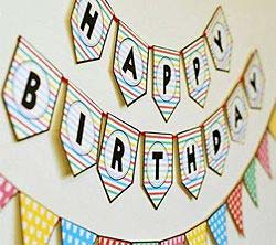 birthday party supplies Banners