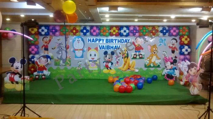 Theme Party Cartoon Them Birthday Decoration, Hyderbad