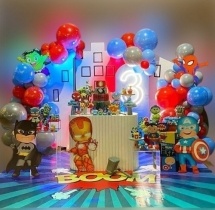 party artists Superhero Theme Decoration