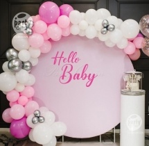 party artists Hello Baby Ring Balloon Decor