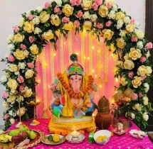 festival decorations Exotic Blossom Ganesha Decor