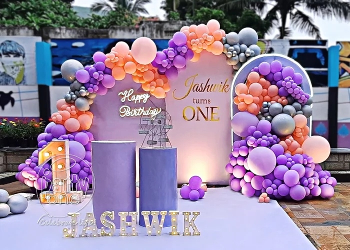 birthday Pastel Balloon Burst Birthday Decor