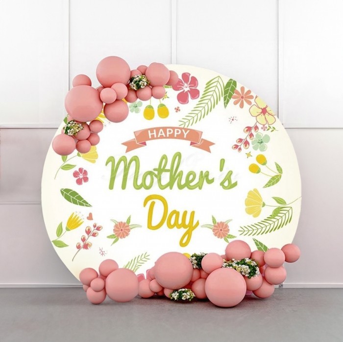 decorations Mothers Day Peach Balloon Decor with Flex