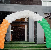 festival decorations Entrance Tricolor Balloon Decoration