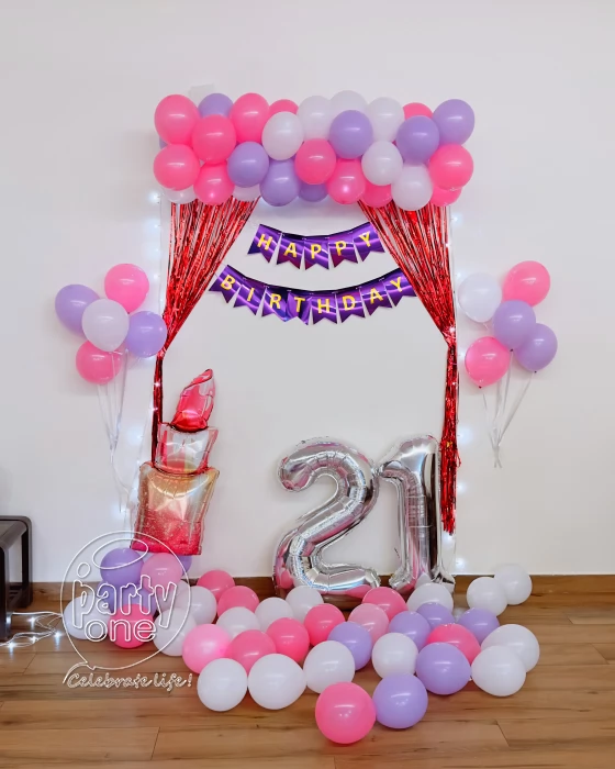 birthday Girls Lipstick Theme Birthday Decoration