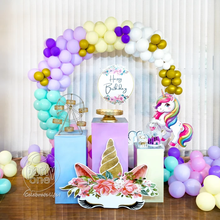 birthday Radiant Unicorn Ring Birthday Decoration
