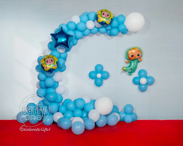 birthday Joyful Cocomelon Blue Birthday Decoration