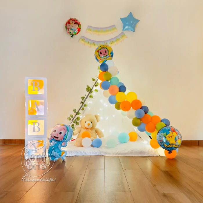 birthday Kids Cocomelon Theme Canopy Decoration