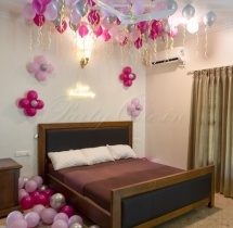 party artists Pink Anniversary Room Decoration