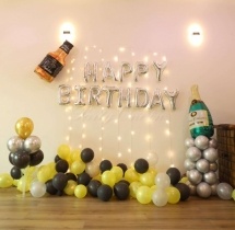 party artists Champagne Birthday Party Decoration