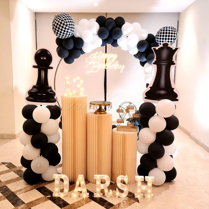 party artists Chess Theme Birthday Party Decor