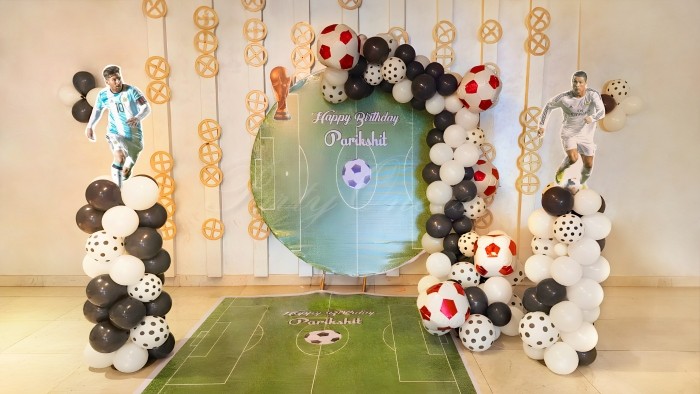 party artists Football Theme Birthday Decoration at Home