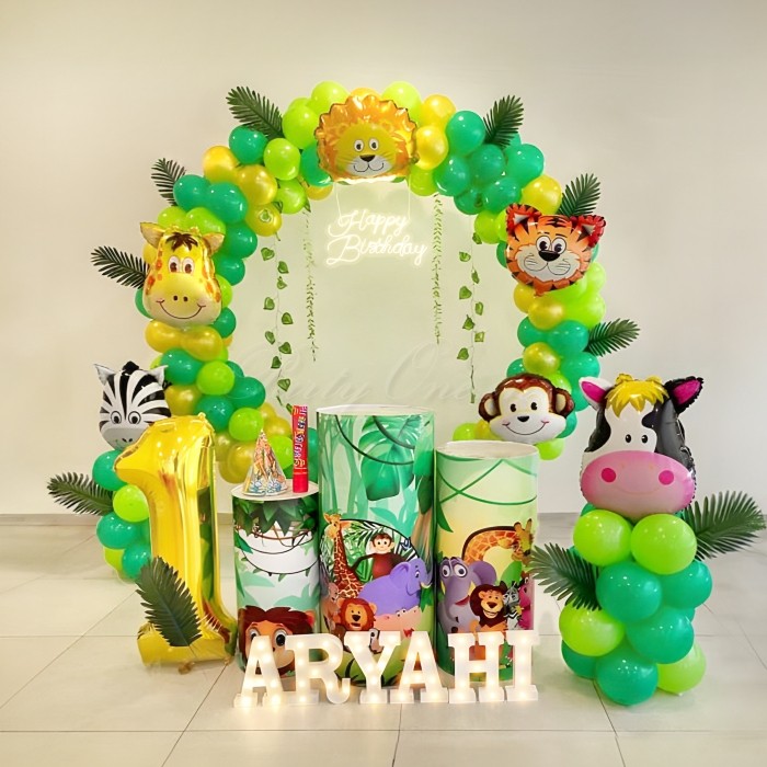 party artists Wild Forest Theme Birthday Decoration