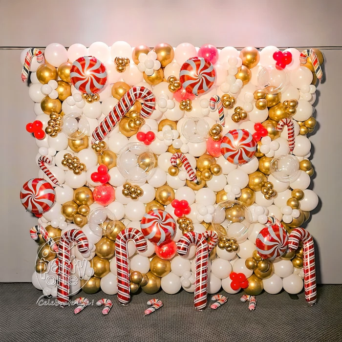 festival decorations Christmas Cane Balloon Wall Decoration