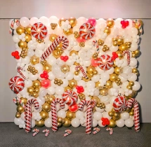 festival decorations Christmas Cane Balloon Wall Decoration