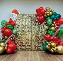 festival decorations Gold Sequin Xmas Balloon Decoration