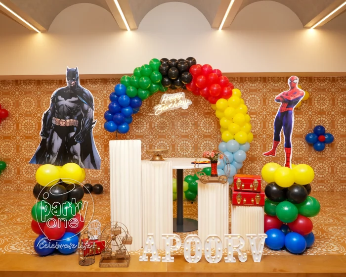 birthday Spectacle Super Hero Birthday Ring Decor