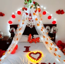 surprises surprise decorations I Love U Canopy Bed Room Decoration