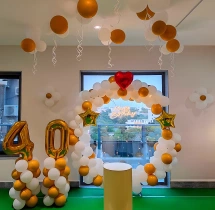 birthday Goldy White 50th Birthday Decor