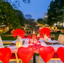 candlelight dinners Romantic Open Air Dinner Date at Ellaa Hotel
