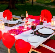 candlelight dinners Romantic Open Air Dinner Date at Ellaa Hotel