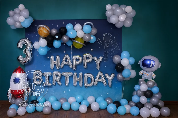 birthday Astronaut Theme Birthday Decoration