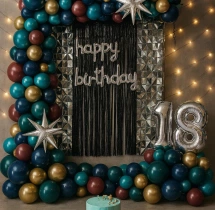 birthday Radiant 18th Birthday Balloon Decor