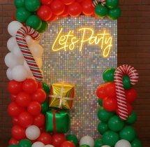 festival decorations Christmas Theme Sequin Balloon Decoration