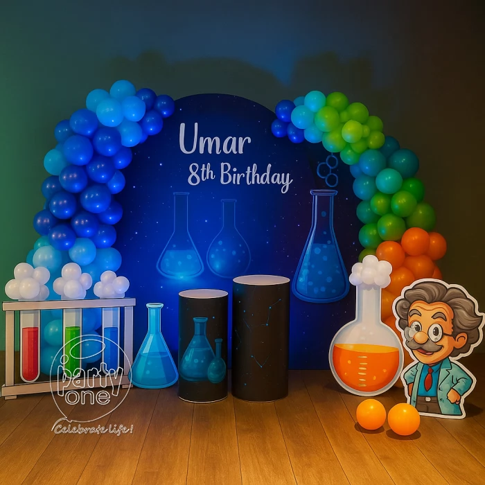 birthday Scientist Theme Birthday Balloon Decoration