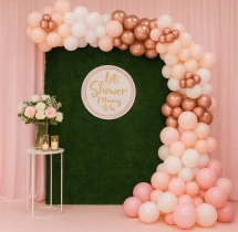 baby shower decorations Soft Pink Baby Shower Balloon Decoration