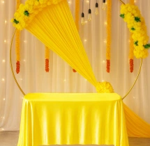 decorations Simple Haldi Flower Ring Decoration