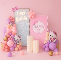 birthday Cute Hello Kitty Birthday Balloon Decoration