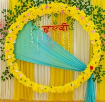 decorations Simple Haldi Floral Ring Decoration