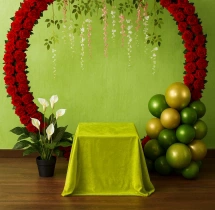 decorations Rose Theme Haldi Ceremony Decoration