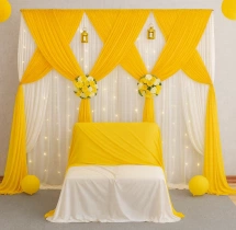 decorations Simple Haldi Ceremony Stage Decoration
