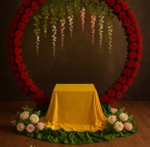decorations Rose Ring Haldi Ceremony Decoration