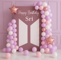 birthday Simple Soft Colour Birthday Theme Decoration