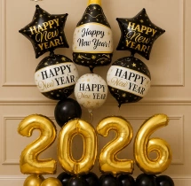 festival decorations Gold Foil New Year Balloon Decoration