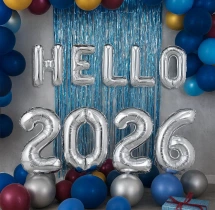 festival decorations Silver Foil New Year Balloon Decoration