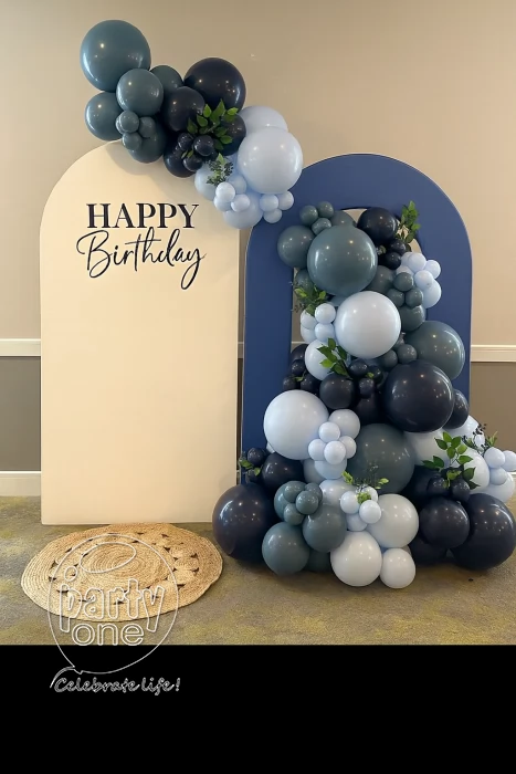 birthday Navy Blue Birthday Balloon Decoration