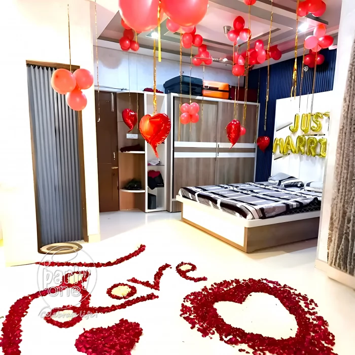 decorations Just Married Romantic Room Decoration