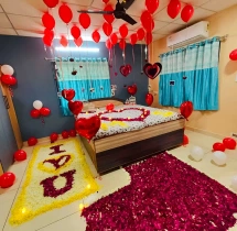 surprises surprise decorations Love Path Rose Petal and Balloon Room Decoration