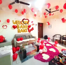 surprises surprise decorations Romantic Red Petal Surprise Room Decoration