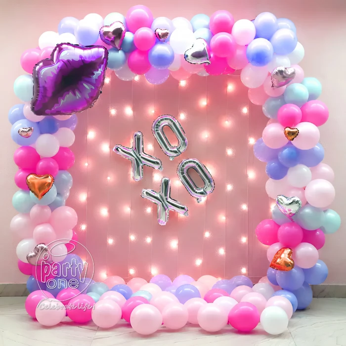 decorations Colourful XOXO Balloon Room Decoration