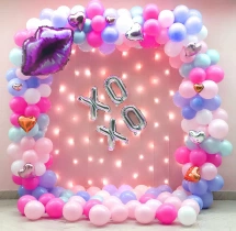 surprises surprise decorations Colourful XOXO Balloon Room Decoration